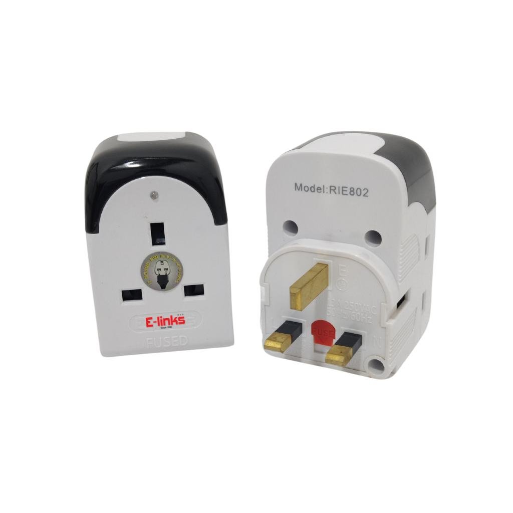 E-LINKS 3WAY MULTI ADAPTOR RIE802  SOCKETS