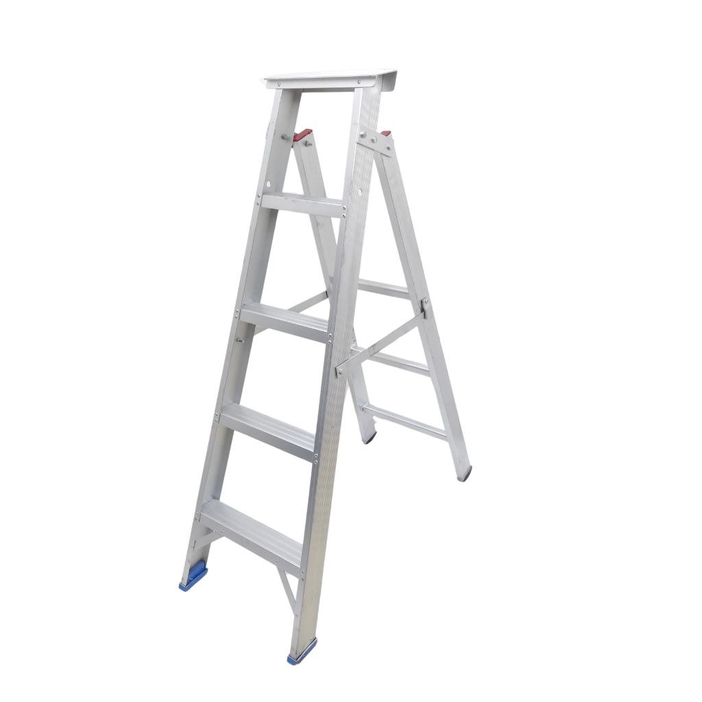 E-LINKS ALLUMINIUM LADDER DOUBLE SIDE 5STEP  DOUBLE SIDE
