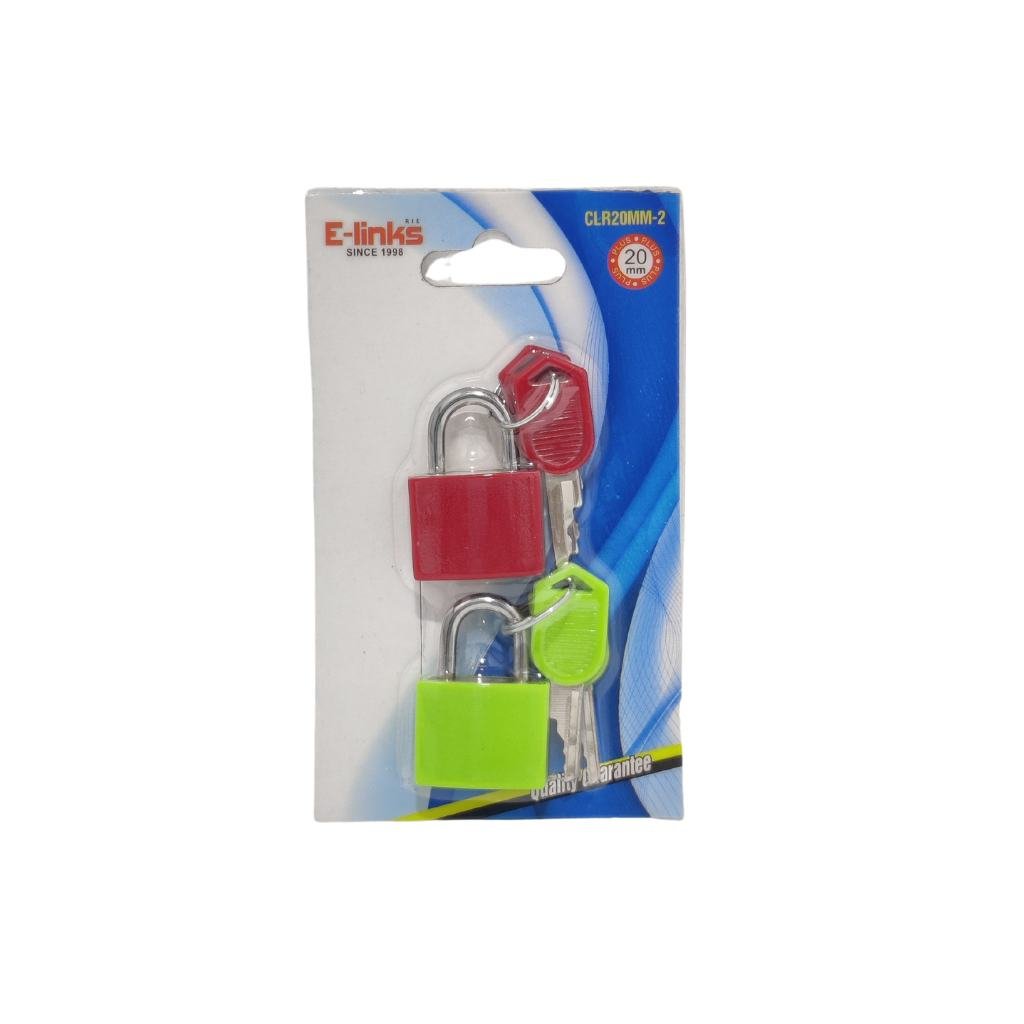 E-LINKS COLOUR LOCK 2PCS PACK CLR20MM/2  LOCKS