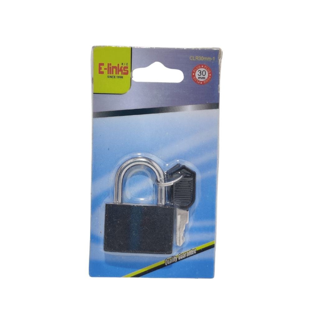 E-LINKS COLOUR PADLOCK 30MM  LOCKS