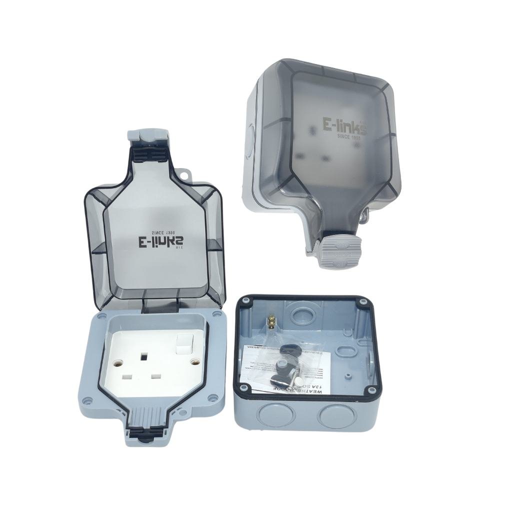 E-LINKS W/P IP66 SINGLE S/SOCKET RIE1821  IP68