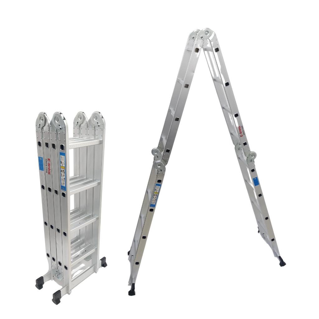 E-LINKS FOLDABLE ALLUMINIUM LADDER 4BY4 ALM100  FOLDABLE