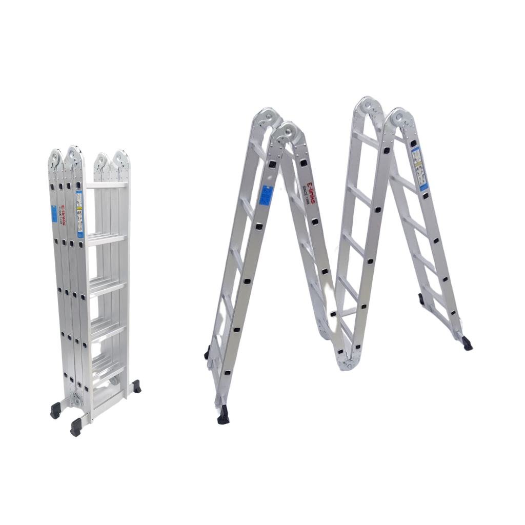 E-LINKS FOLDABLE ALLUMINIUM LADDER 4BY5 ALM100  FOLDABLE