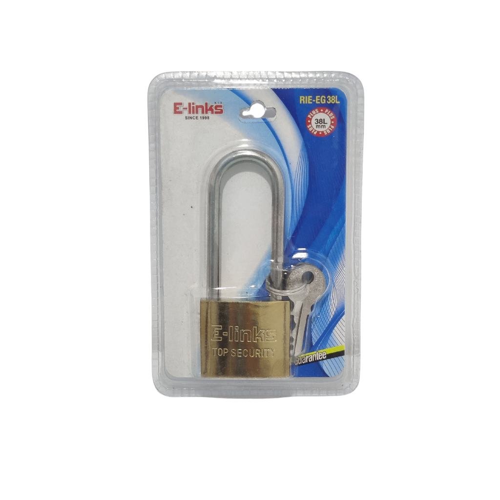 E-LINKS PADLOCK IRON GOLD 38MM RIEEG38L  LOCKS