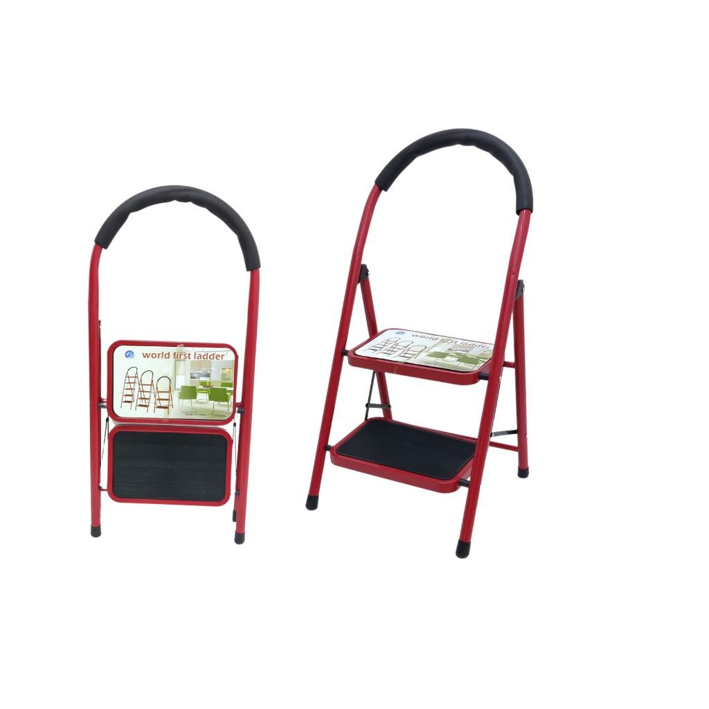 E-LINKS STEEL LADDER 2STEPS STL203 0502A  ONE SIDE