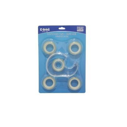  CLEAR TAPE 18MM10M 5PS+DISPENSER 