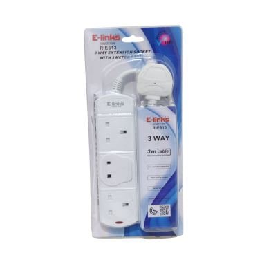 E-LINKS EXTENSION 3WAY 3METER RIE613 GMARK EXTENSION LEADS