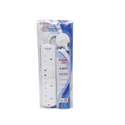 E-LINKS EXTENSION 4WAY 5METER RIE614 GMARK EXTENSION LEADS