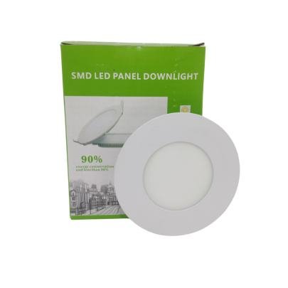  LED RND SLIM PANEL 3W RND (GR) 